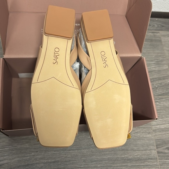 Franco Sarto Tracy Slingback In Nude Leather - Picture 3 of 8